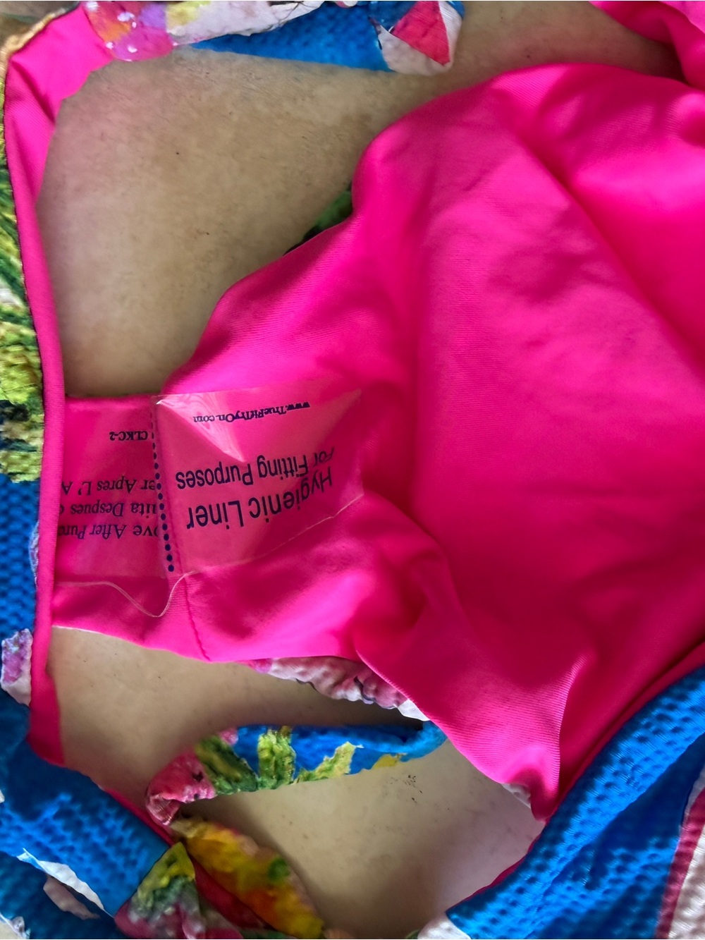 Becca Island Print Triangle Bikini Top & Tie-Side Bottoms - Pink Multi - Picture 5 of 10